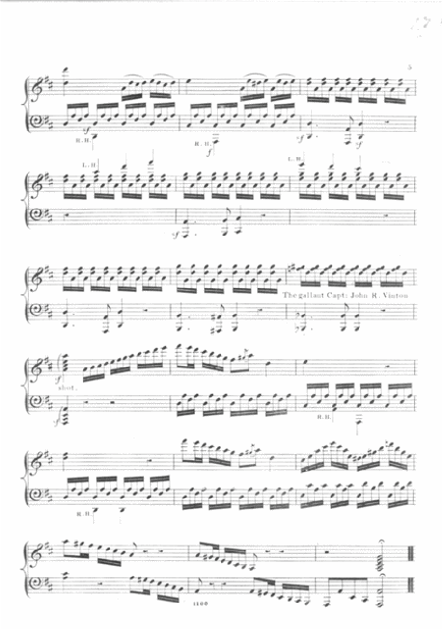 Fall of Vera Cruz And Surrender of the City & Castle of St. Juan D'Ulloa To the American Forces under Major Genl. Scott, 29 March 1847. A Descriptive Piece Piano Solo scores gallery preview page 4