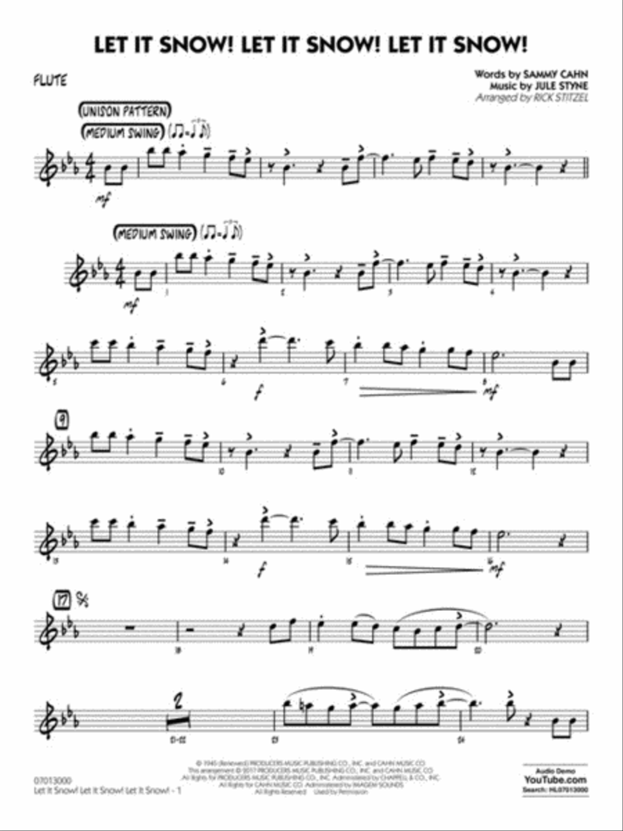 Let It Snow! Let It Snow! Let It Snow! Jazz Ensemble scores gallery preview page 9