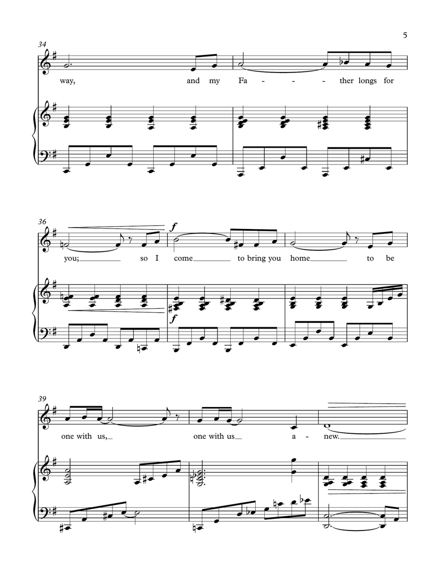 I Received the Living God (Solo for Low Voice and Piano) Low Voice scores gallery preview page 5