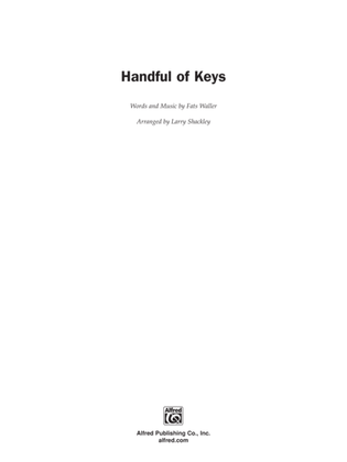 Handful of Keys (from Ain't Misbehavin'): Piano Accompaniment