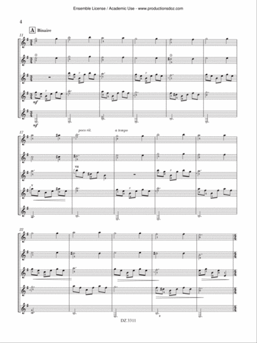Il y a de l'art en Sor... Guitar Ensemble scores gallery preview page 4