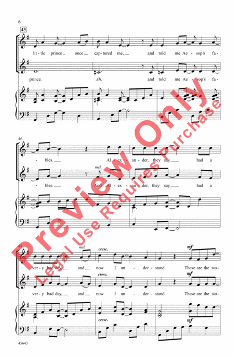 Stories of My Life 2-Part scores gallery preview page 6