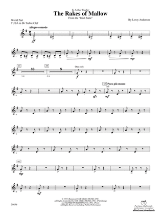 The Rakes of Mallow (from the Irish Suite): (wp) B-flat Tuba T.C.