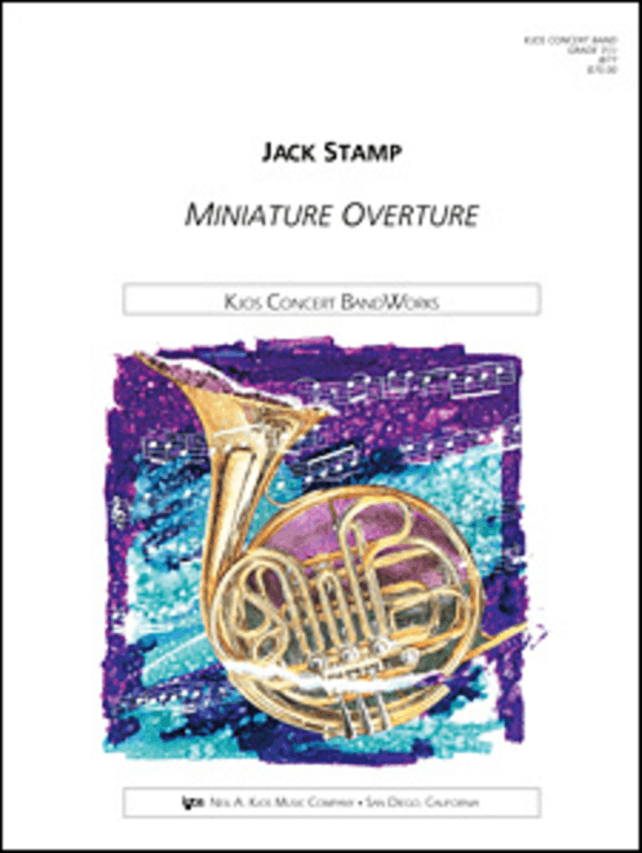 Miniature Overture Miniature Overture Concert Band scores gallery preview page 1