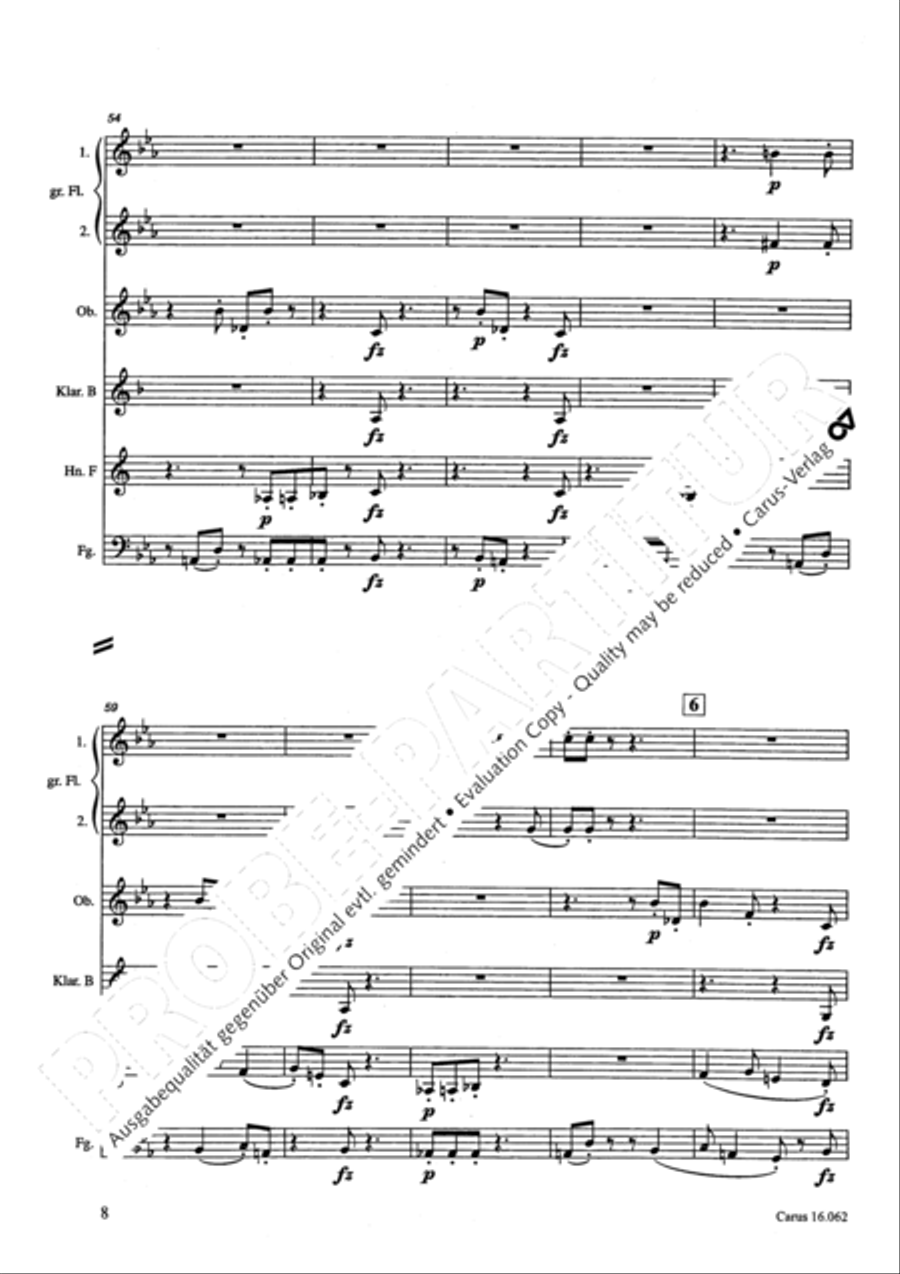 Musik fur sechs Blaser Musik fur sechs Blaser Bassoon scores gallery preview page 11