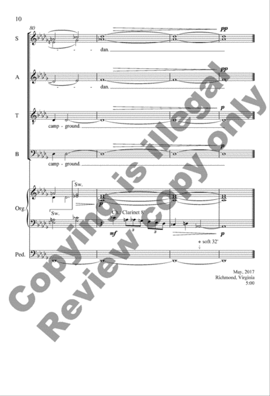 Deep River 4-Part scores gallery preview page 10
