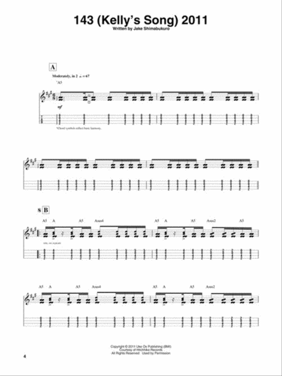 Jake Shimabukuro – Peace Love Ukulele Ukulele scores gallery preview page 3