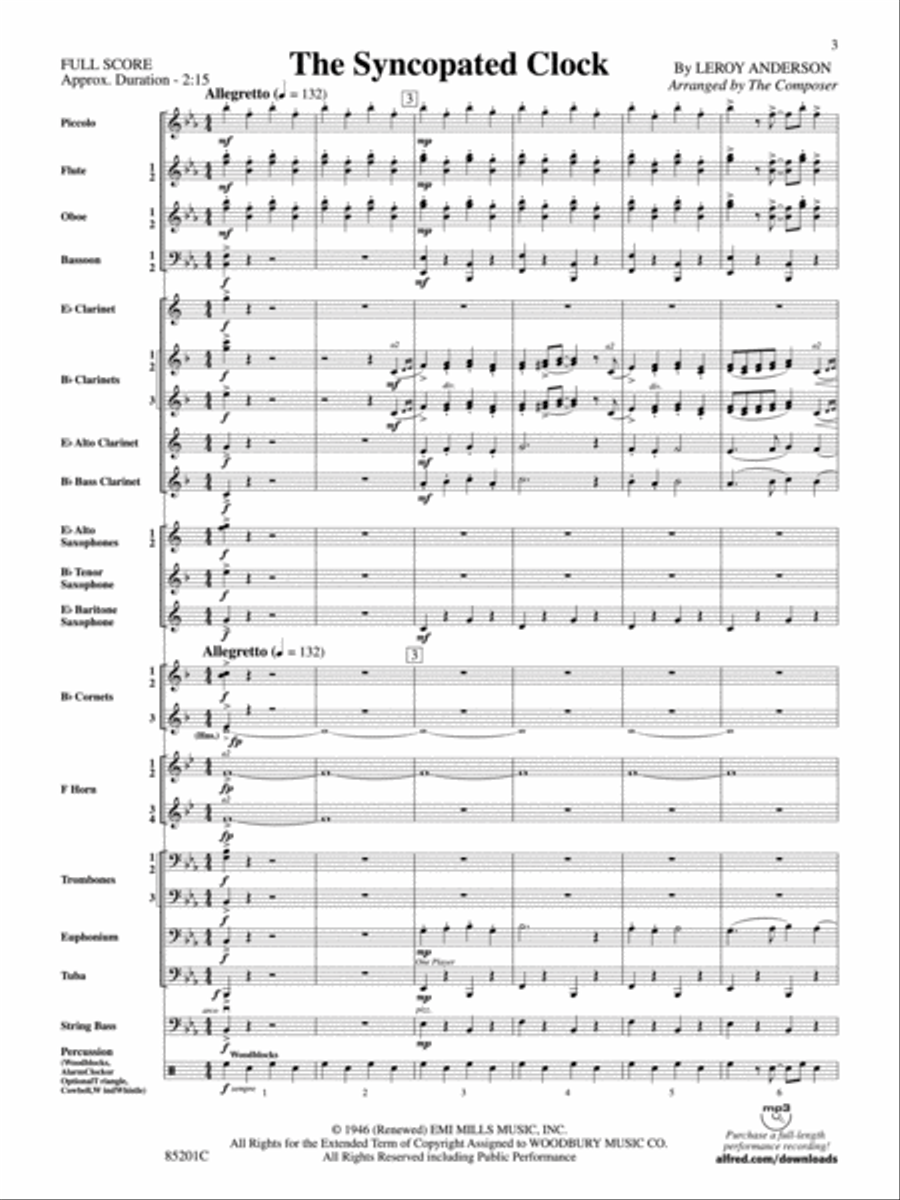 The Syncopated Clock Concert Band scores gallery preview page 2