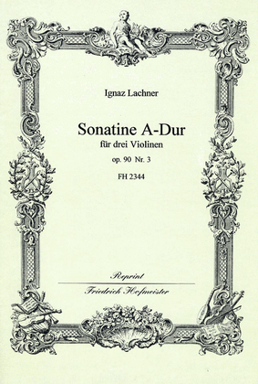 Sonatine A-Dur, op. 90/3