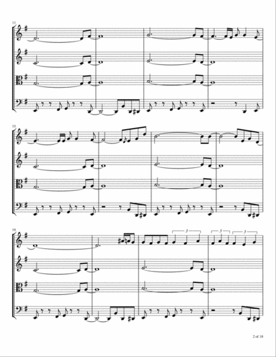 Private Dancer String Quartet scores gallery preview page 3