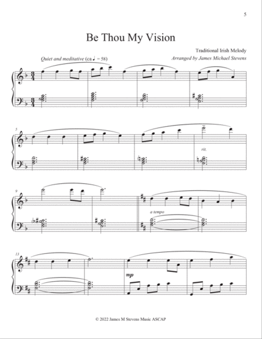 Quiet Hymns for Meditation - Piano Book Piano Method scores gallery preview page 5