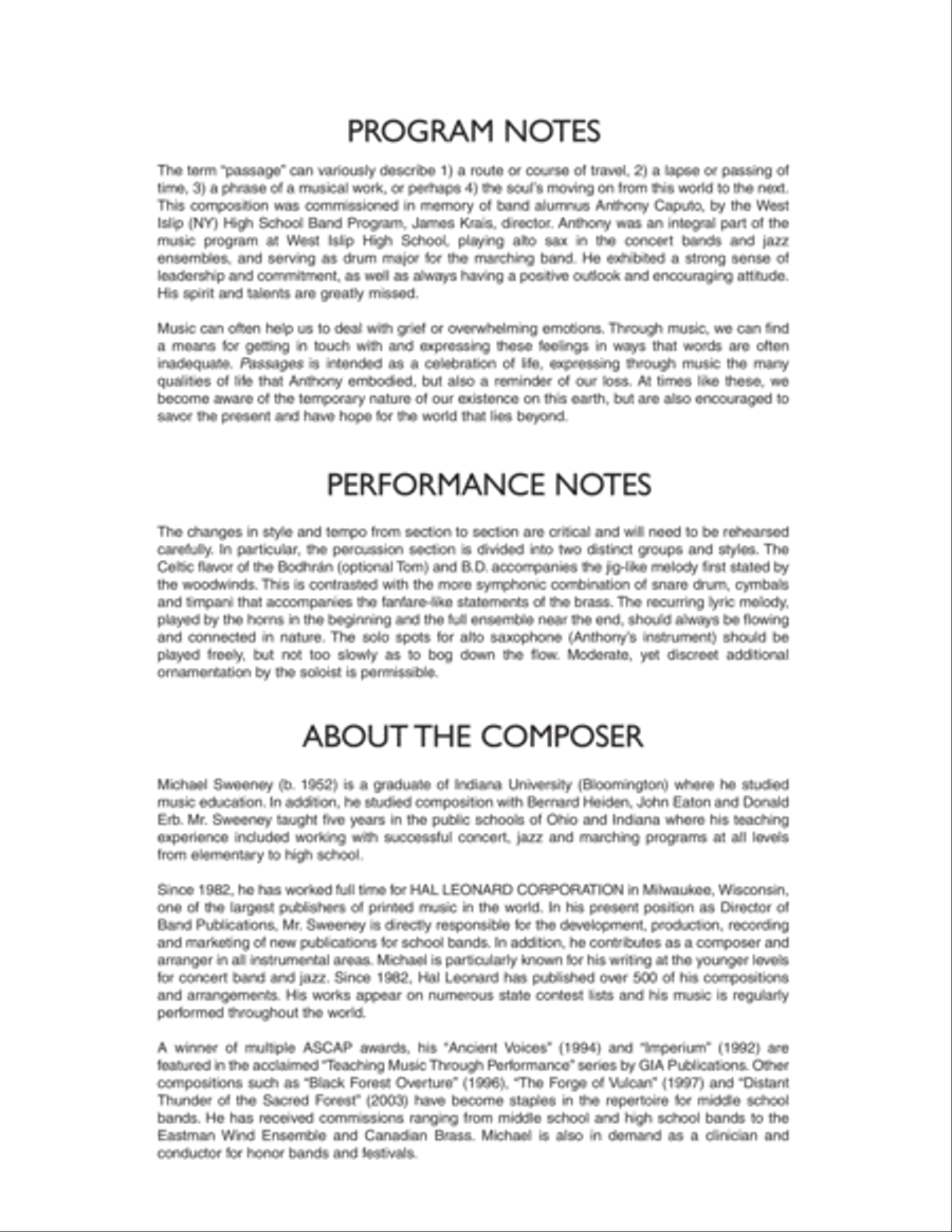 Passages - Full Score Score scores gallery preview page 2