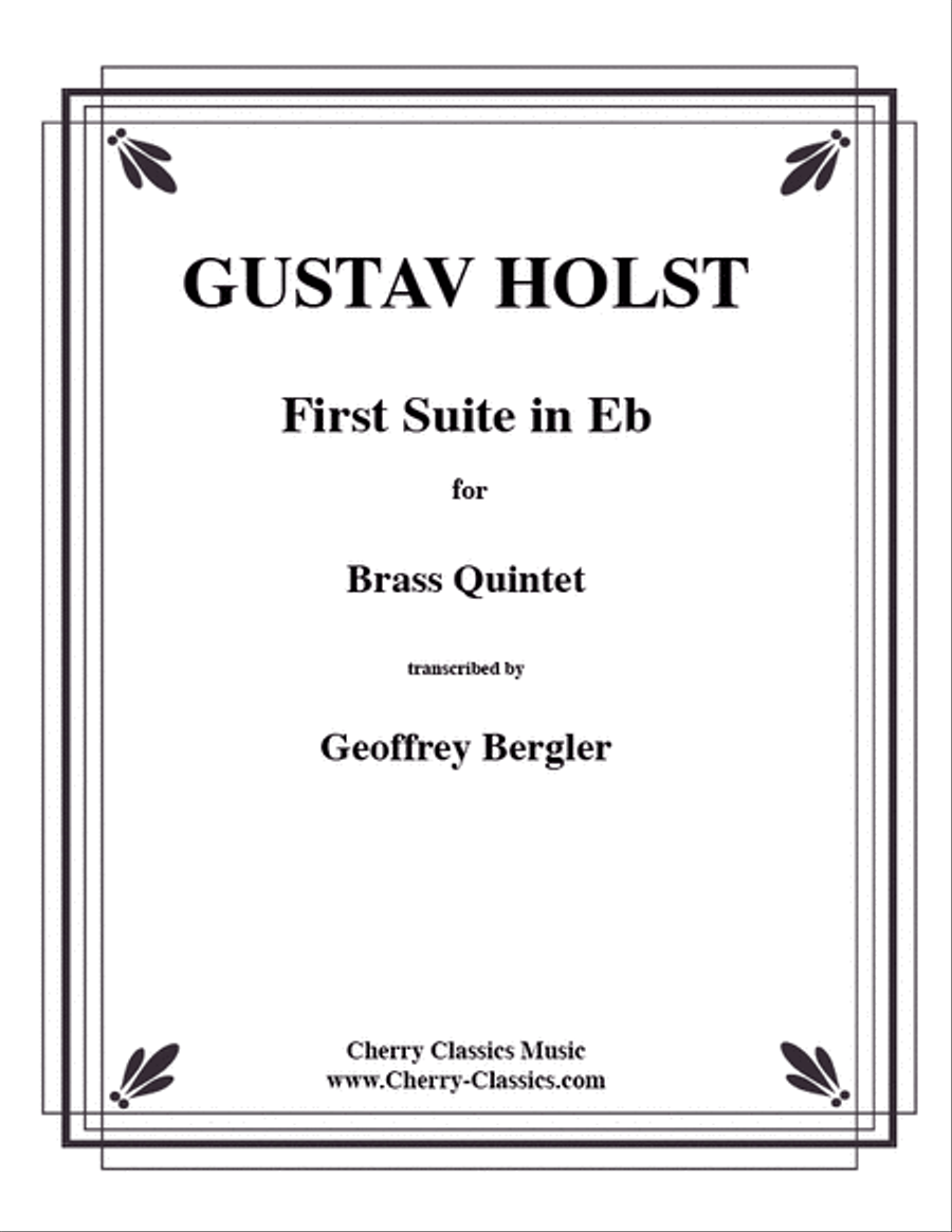 First Suite in Eb Brass Quintet scores gallery preview page 1