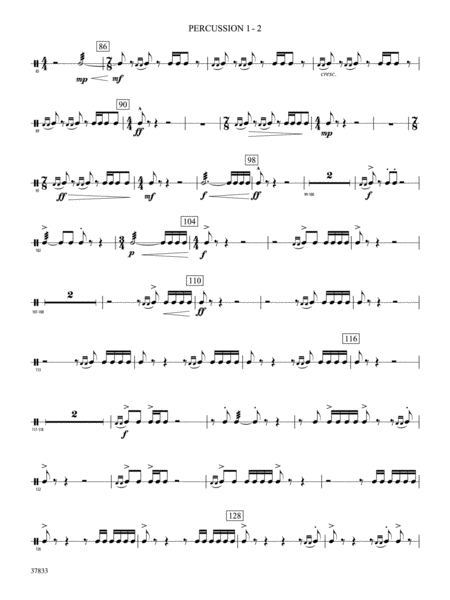 Symphonic Essay: 1st Percussion