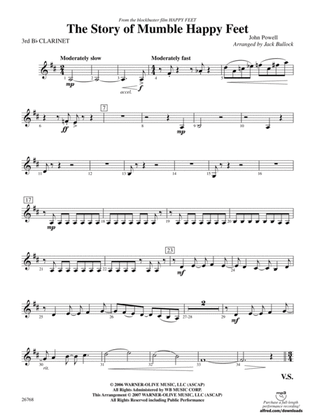 The Story of Mumble Happy Feet: 3rd B-flat Clarinet
