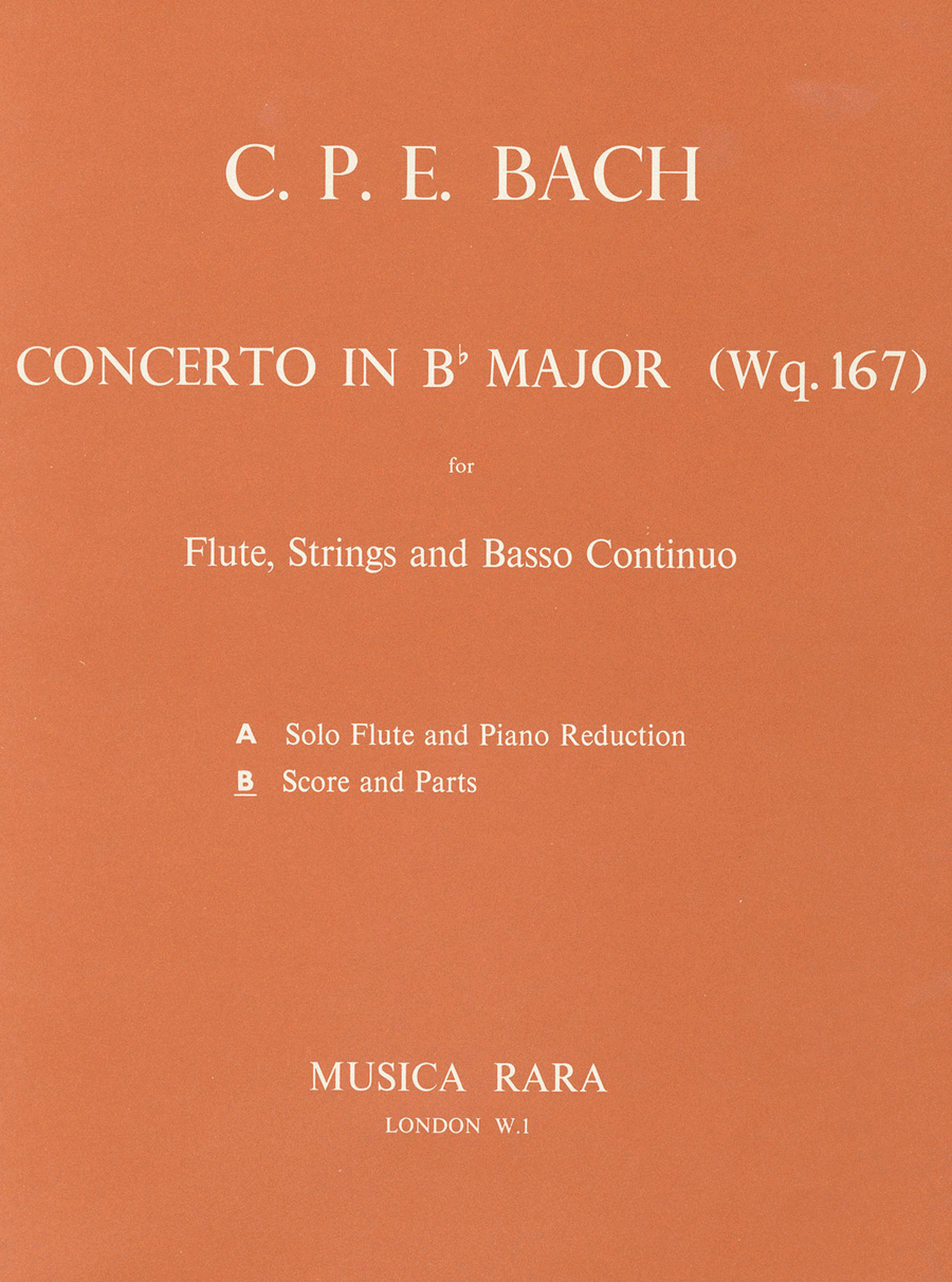 Flute Concerto in B flat major Wq 167
