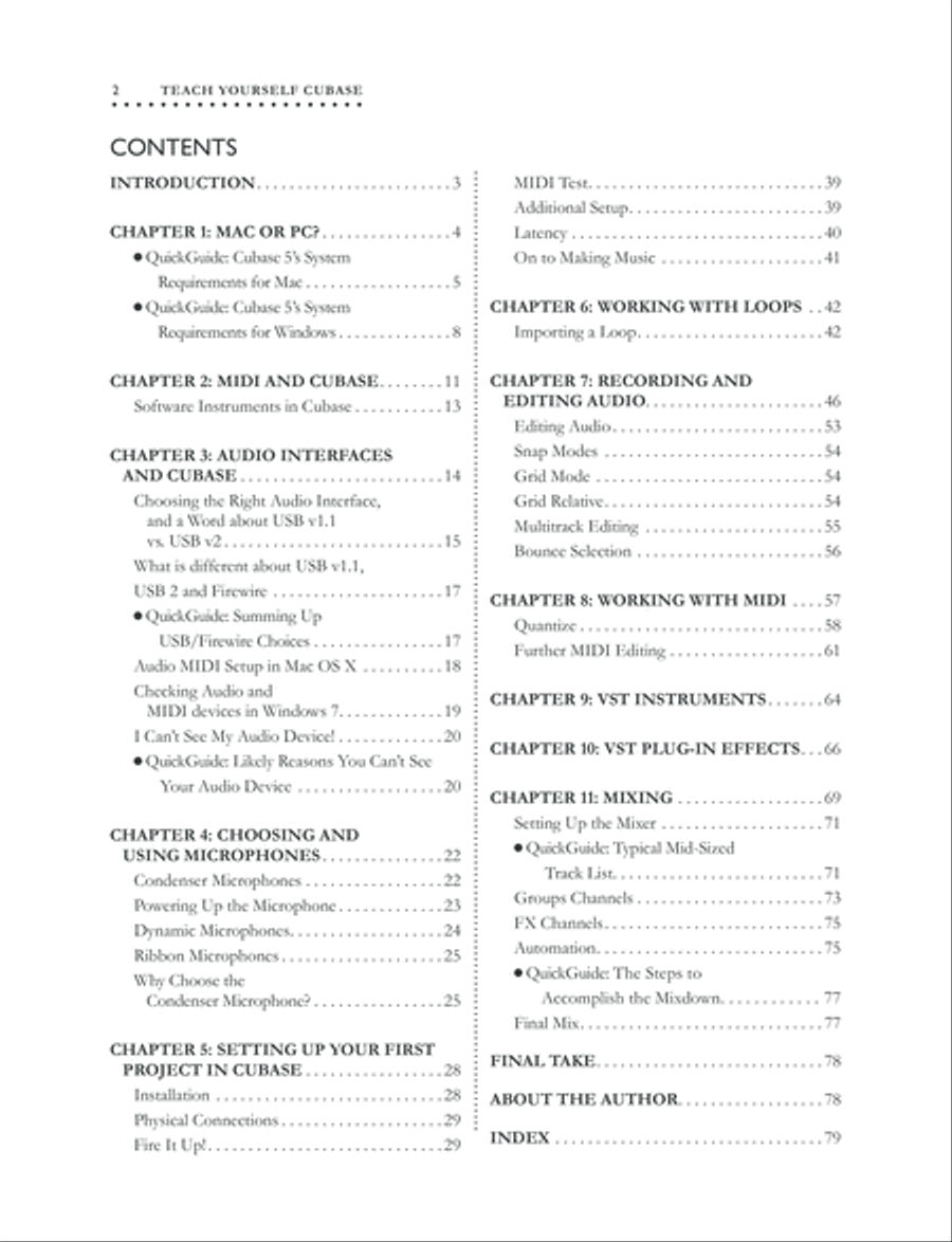 Alfred's Teach Yourself Cubase Textbook scores gallery preview page 2