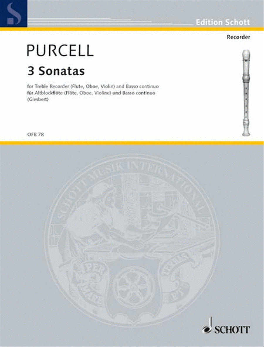 3 Sonatas Flute scores gallery preview page 1