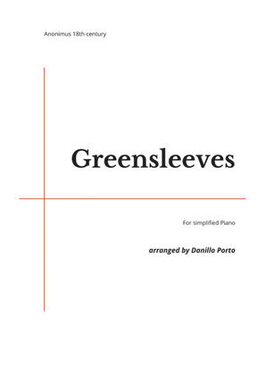 Anonimus 18th century - Greensleeves - Piano Easy