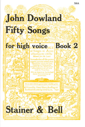 Book cover for Fifty Songs. Book 2. High Voice
