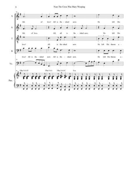 Near The Cross Was Mary Weeping (Soprano Solo and SATB) image number null