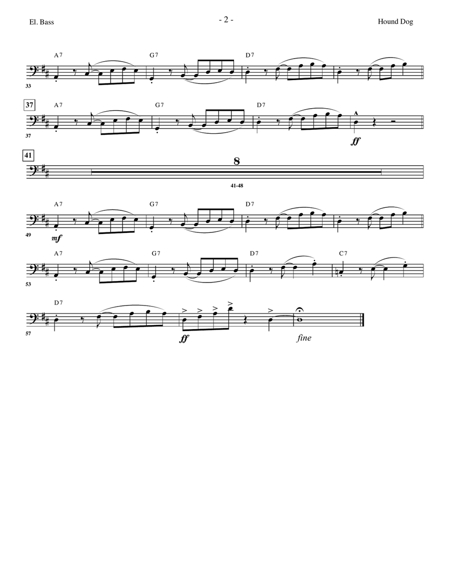 Hound Dog Hound Dog Large Ensemble scores gallery preview page 6