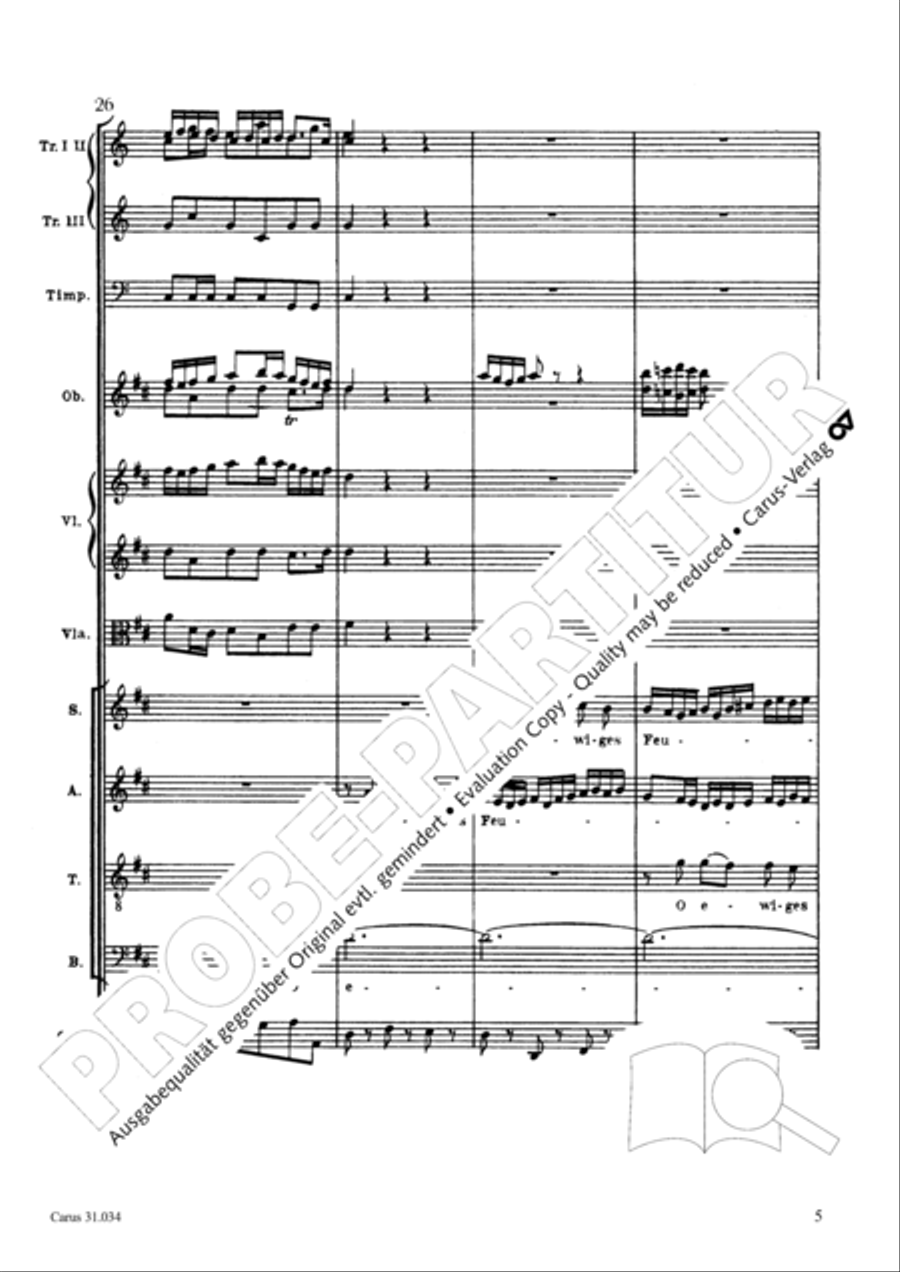 O fire everlasting (O ewiges Feuer, o Ursprung der Liebe) ATB scores gallery preview page 20