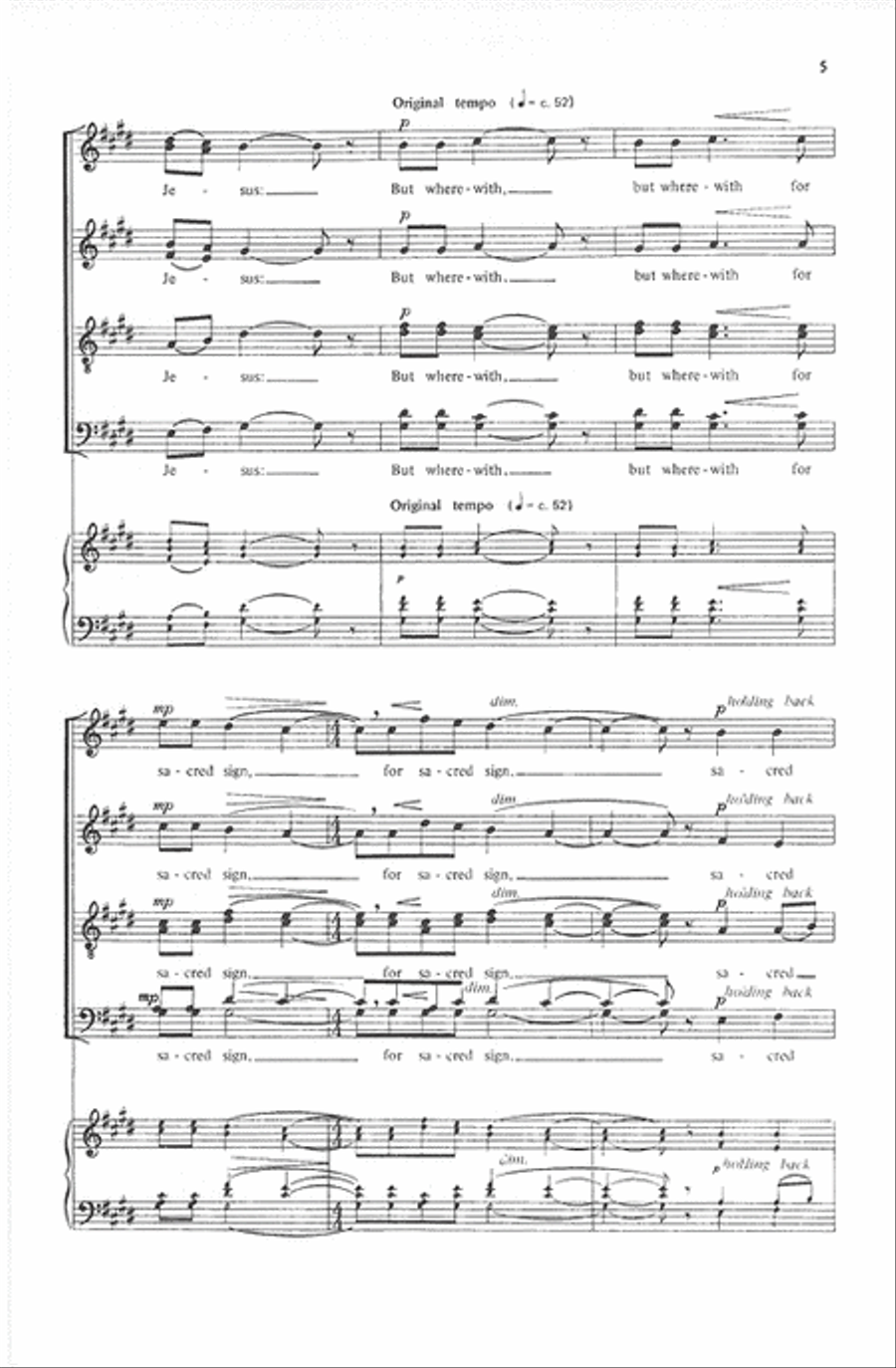 Love Came Down at Christmas (SATB) 4-Part scores gallery preview page 5