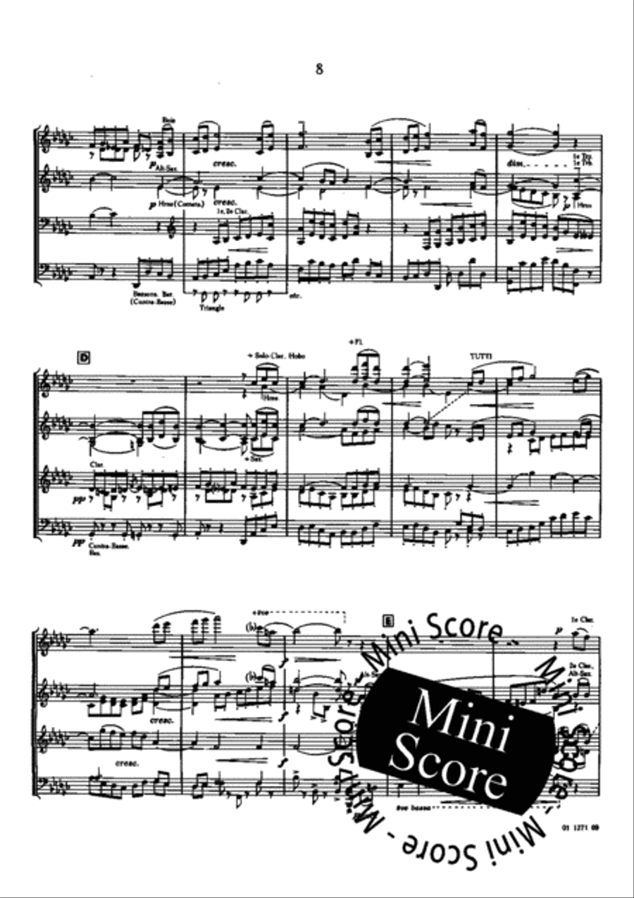 Trois Pieces Pittoresques Concert Band scores gallery preview page 12