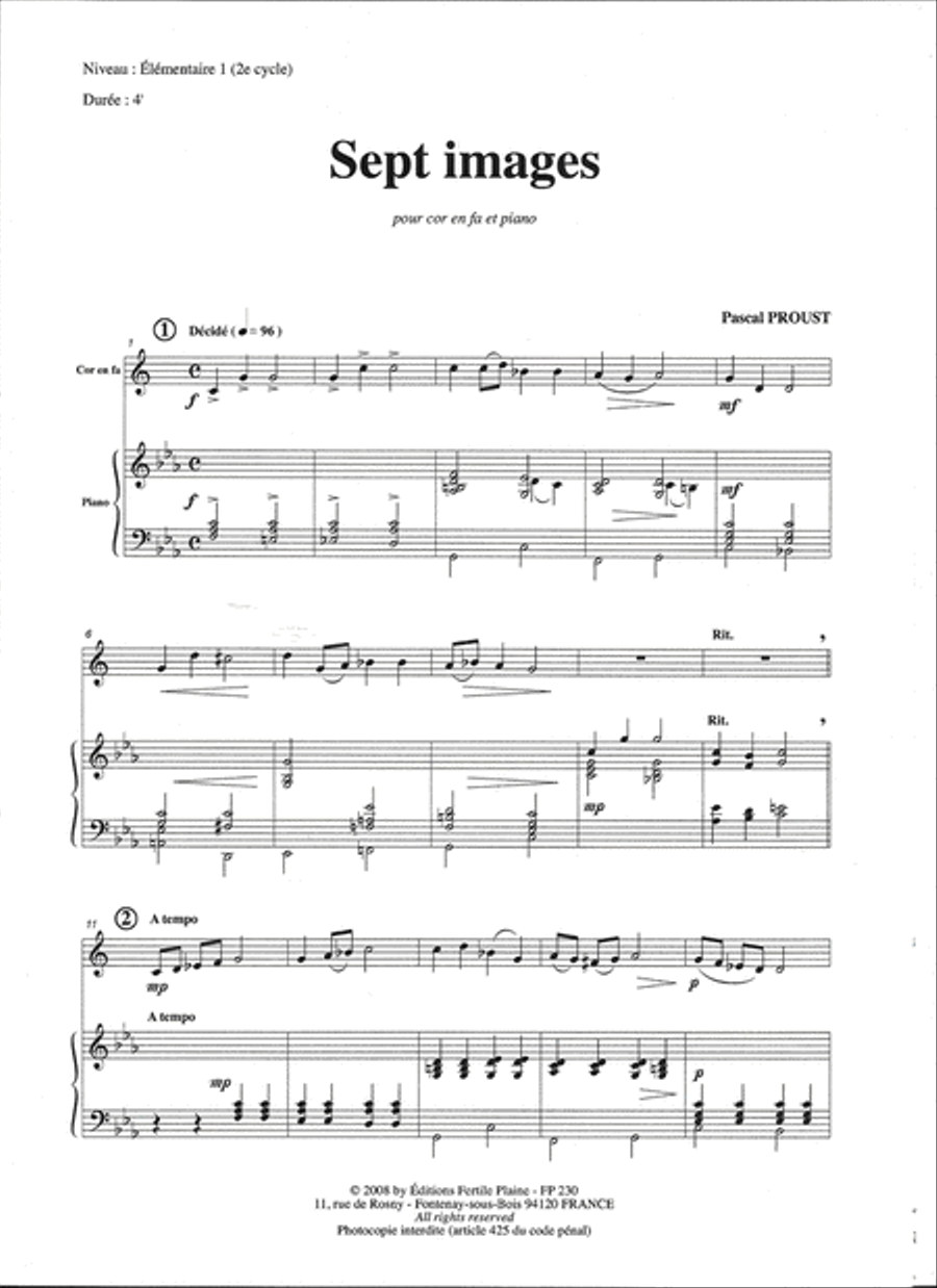 7 Images Horn scores gallery preview page 1