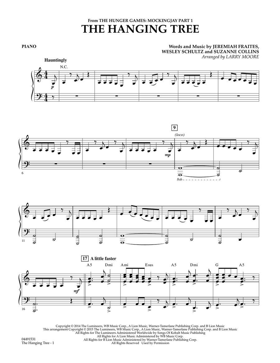 The Hanging Tree - Piano Orchestra scores gallery preview page 1