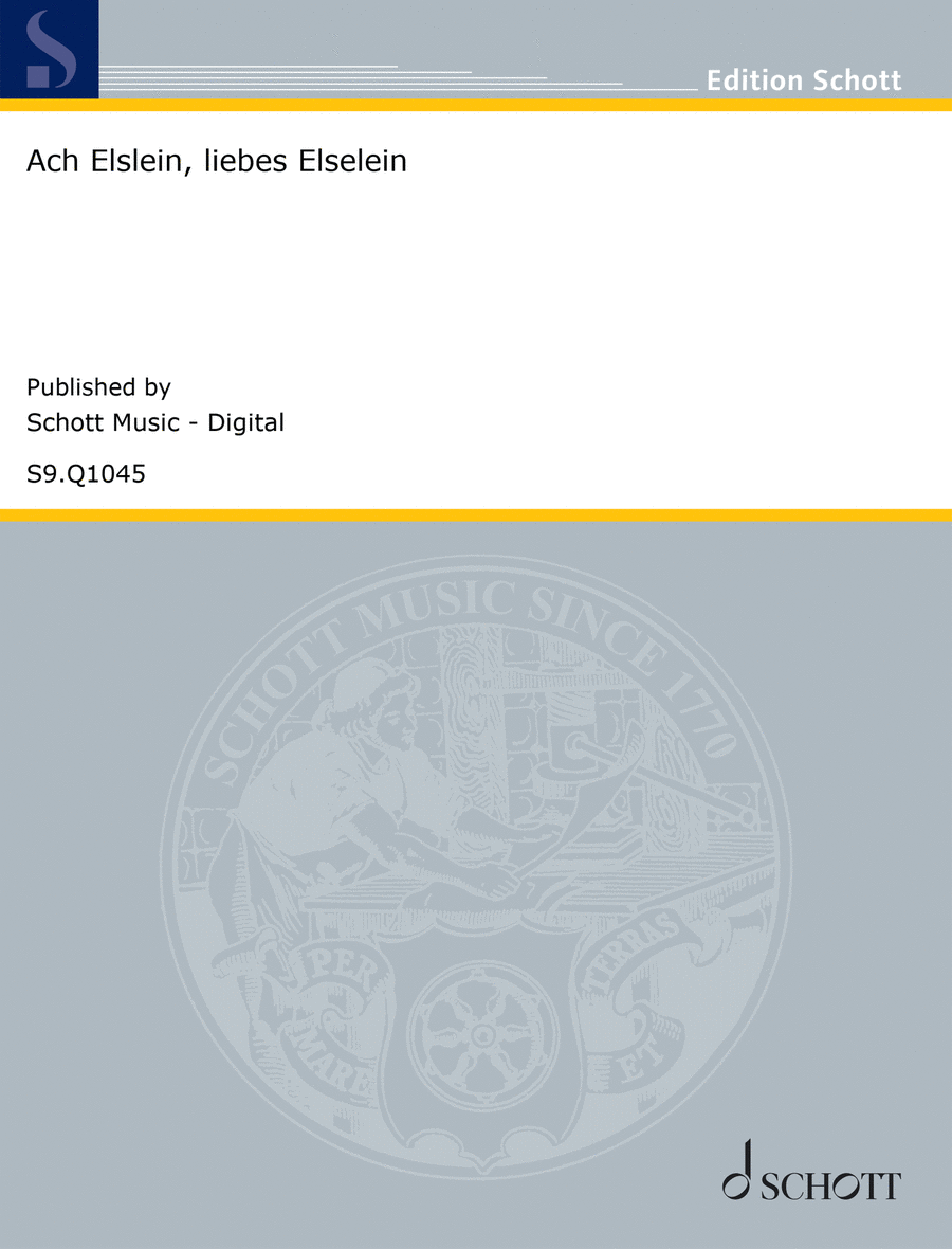 Ach Elslein, liebes Elselein 4-Part scores gallery preview page 1