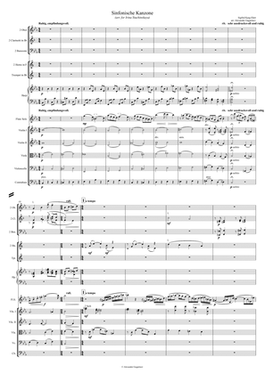 Sinfonische Kanzone (Symphonic Canzona) for Flute and Chamber Orchestra