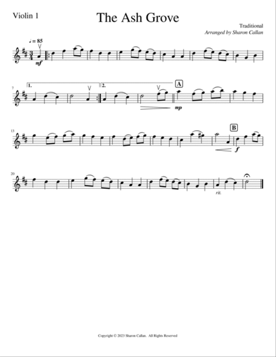 The Ash Grove Cello scores gallery preview page 6