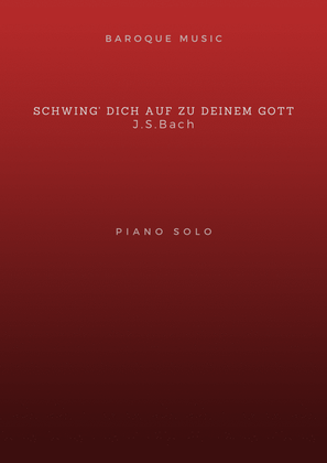 Book cover for Schwing' dich auf zu deinem Gott, from Cantata BWV 40 – Bach
