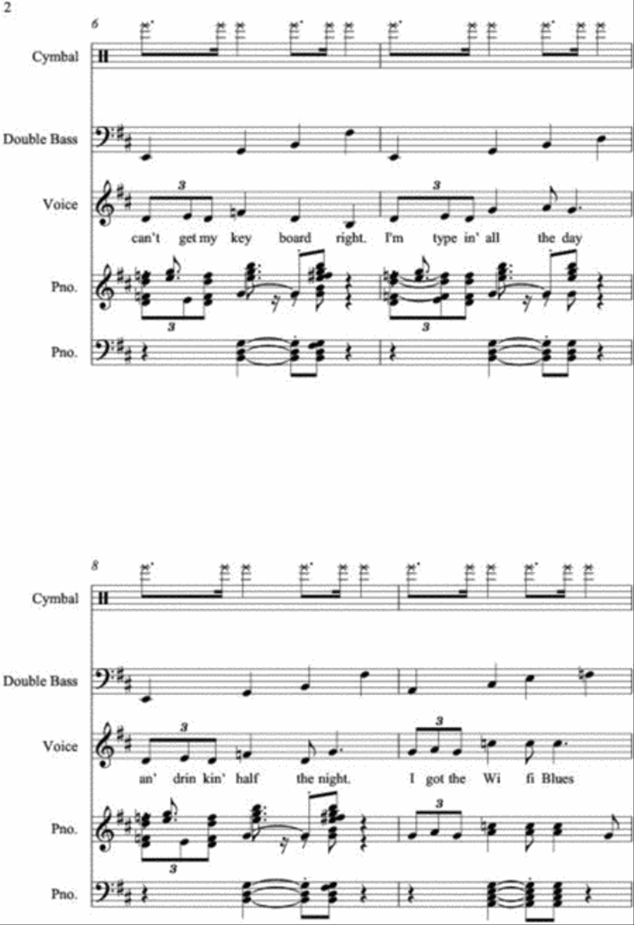 Wifi Blues Jazz Ensemble scores gallery preview page 2
