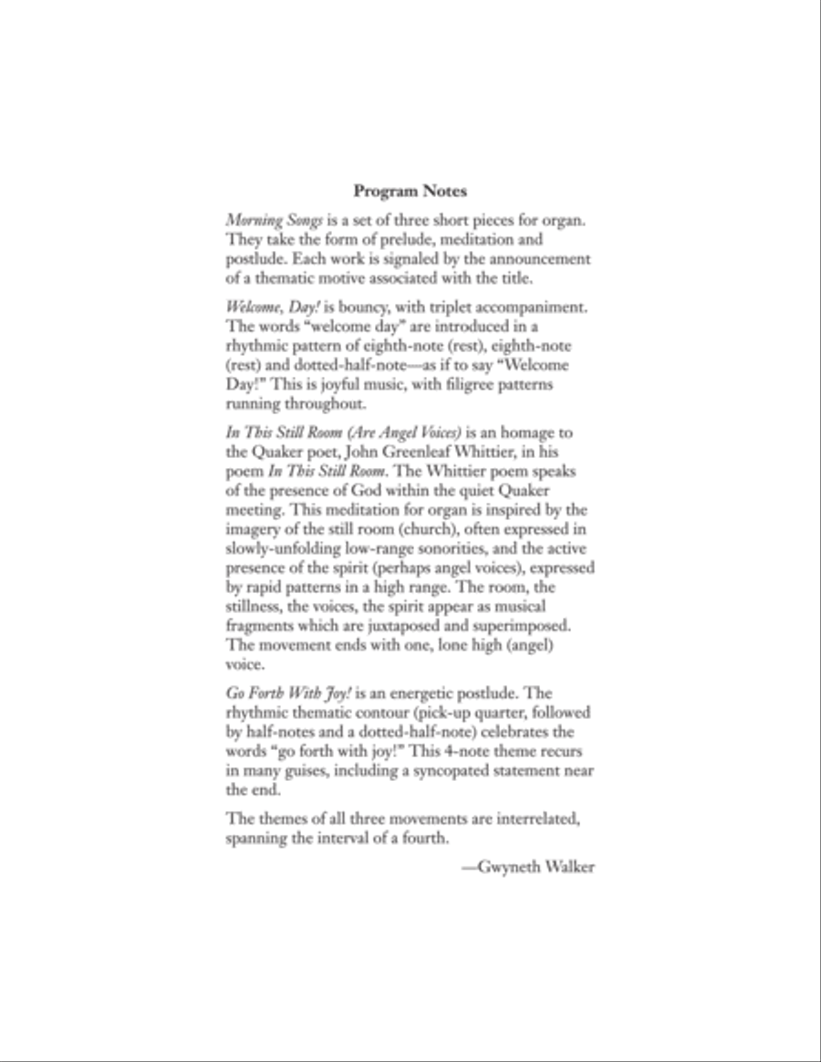 Morning Songs Organ scores gallery preview page 9