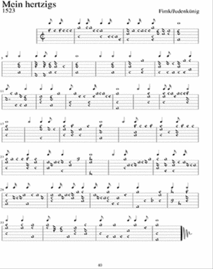 Renaissance Lute Repertoire - Lute Tablature Edition Lute scores gallery preview page 4