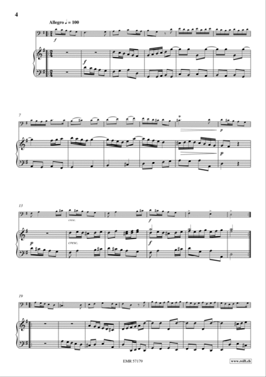 Sonata No. 6 Bassoon Solo scores gallery preview page 5