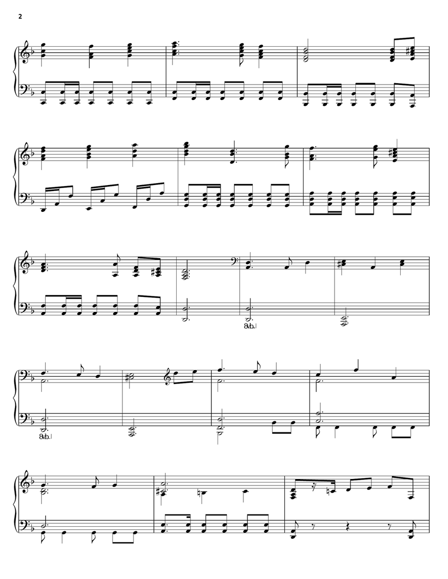 The Medallion Calls Piano Solo scores gallery preview page 2