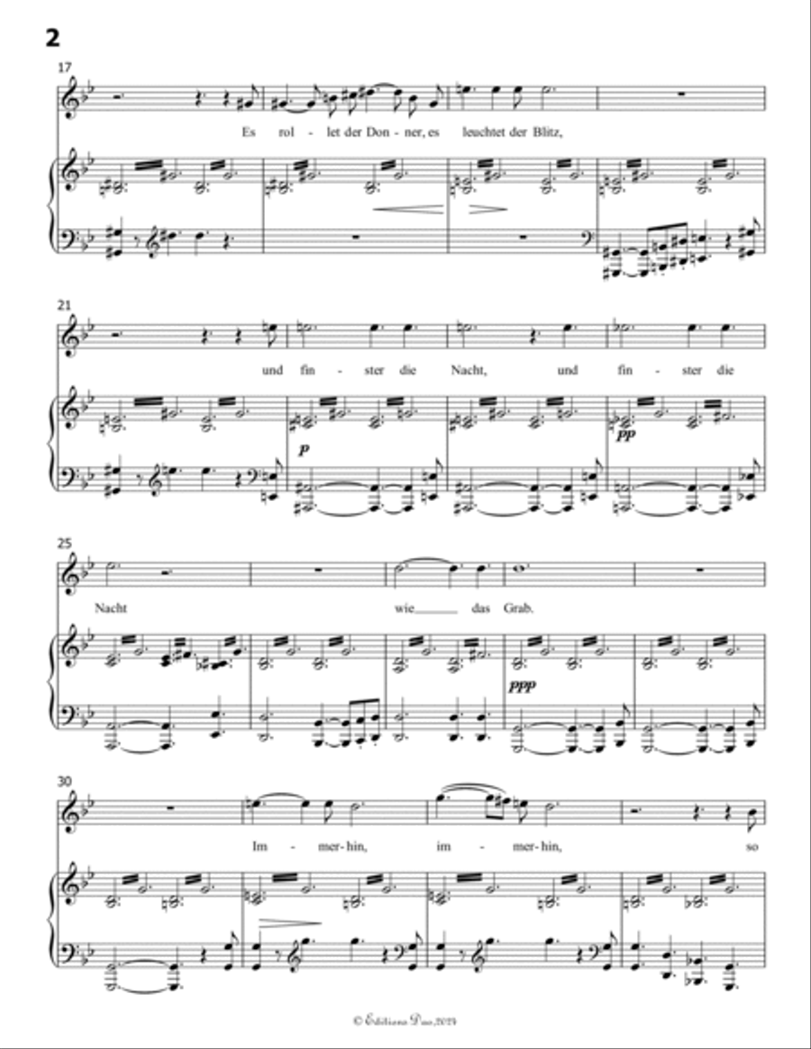 Die junge nonne, by Schubert, D.828, in g minor Voice scores gallery preview page 4