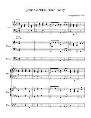 Jesus Christ is Risen Today - (Easter Hymn) - Piano and Organ Duet