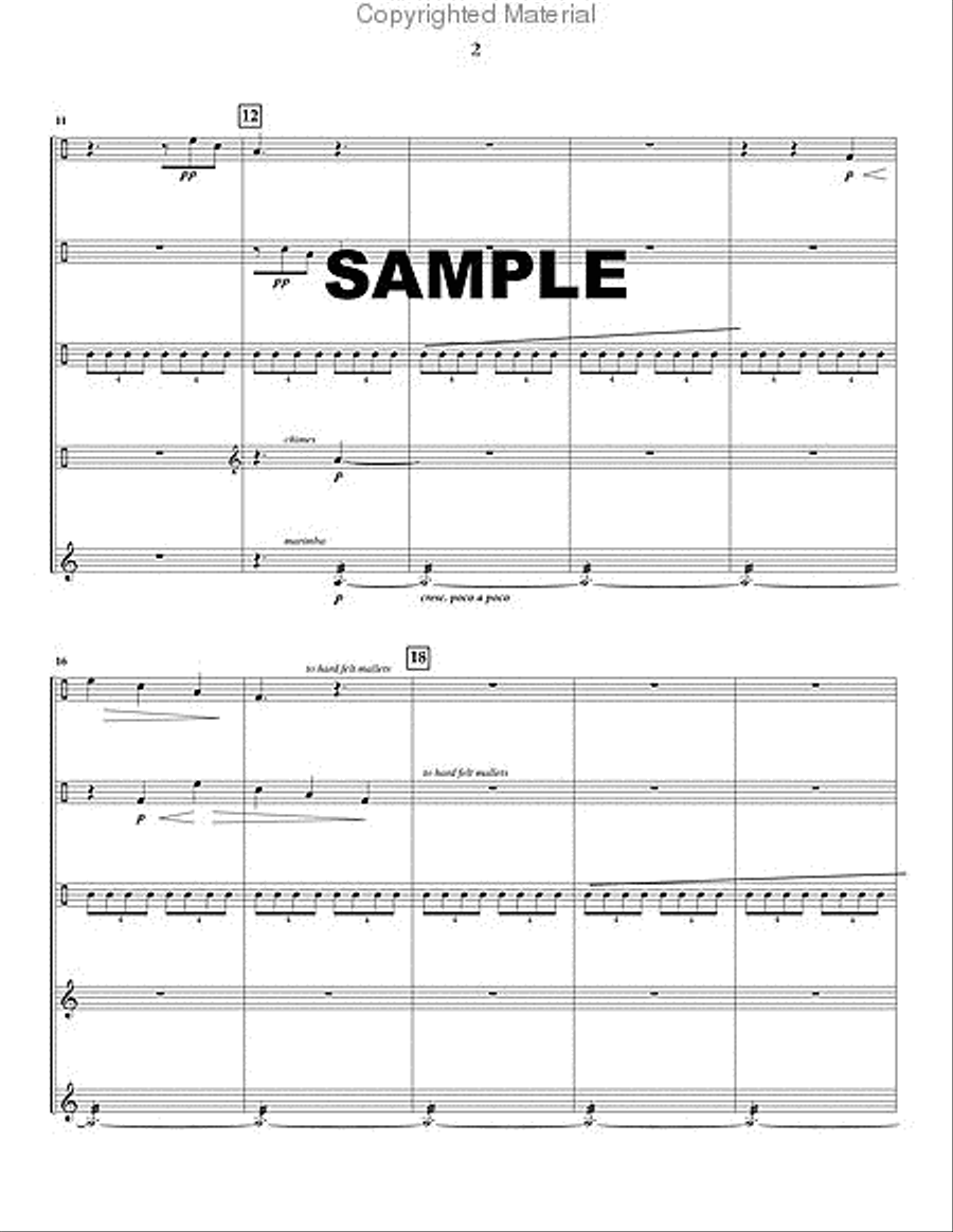 Sacrificial Rite Percussion Ensemble scores gallery preview page 3