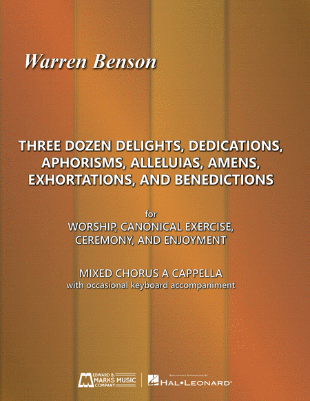 Three Dozen Delights, Dedications, Aphorisms, Alleluias, Amens, Exhortations and Benedictions