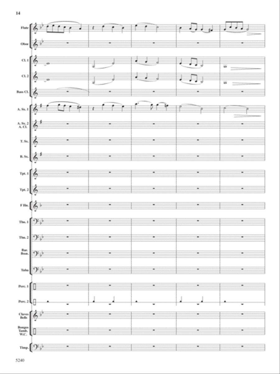 Ceremony, Chant and Ritual Concert Band scores gallery preview page 15