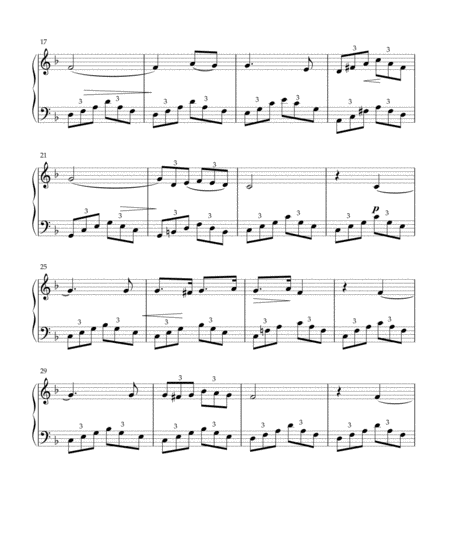 Schubert - Ave Maria (easy piano arrangement) in F image number null
