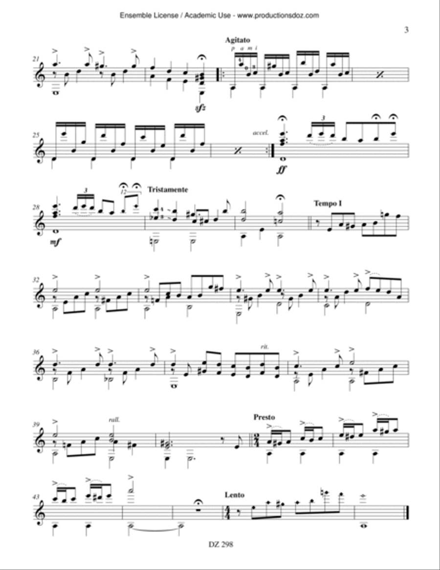 Petite suite lamineuse Petite suite lamineuse Classical Guitar scores gallery preview page 3