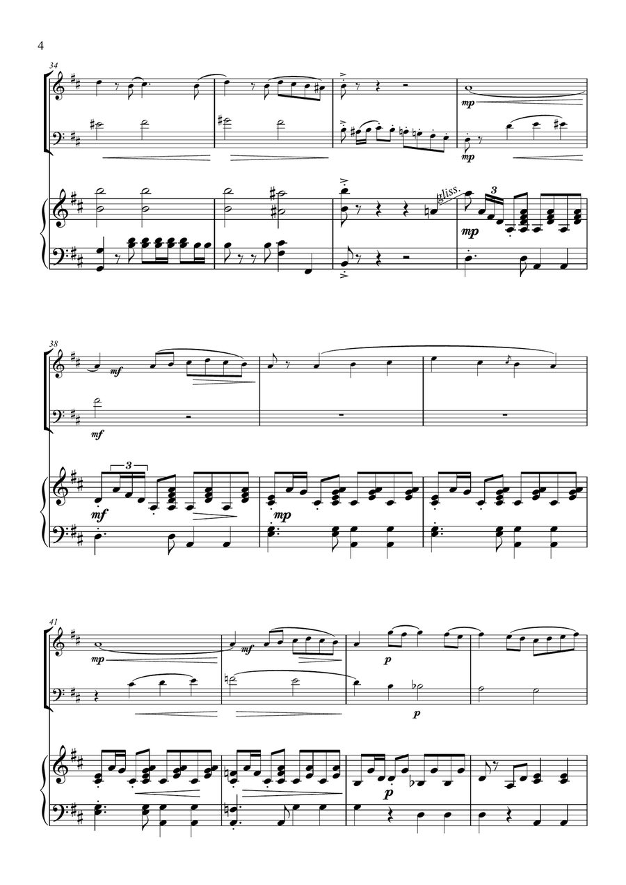 Life Is Beautiful (la Vita E Bella) Woodwind Duet scores gallery preview page 4