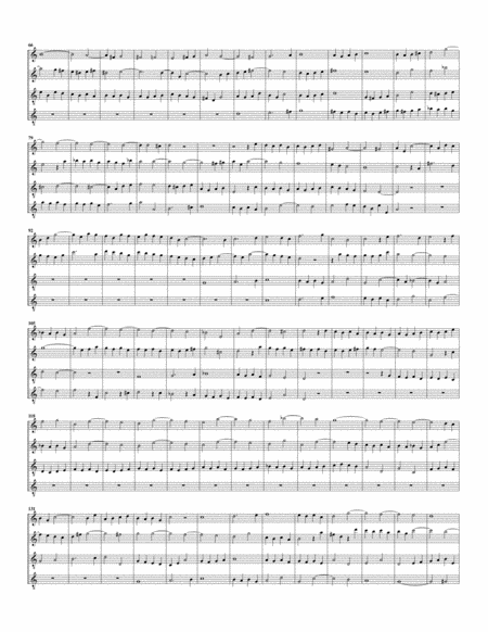 Alla breve, BWV 589 (Arrangement for 4 recorders)