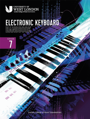 Book cover for LCM Electronic Keyboard Handbook 2021 Grade 7